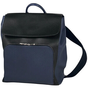 Gucci logo Backpack Rucksack Daypack leather Navy Blue black
